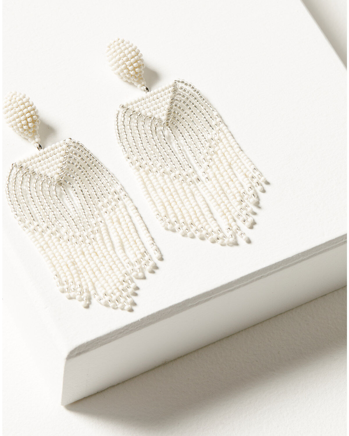 Women's Shyanne Beaded Fringe Statement Earrings
