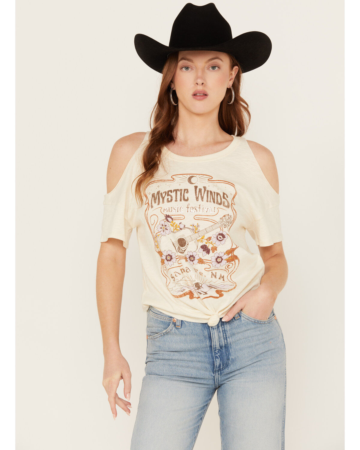 Women's Shyanne Mystic Winds Cold Shoulder Tee
