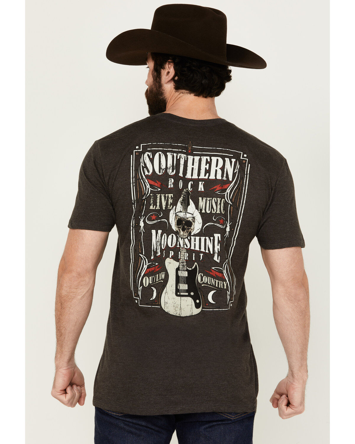 Men's Moonshine Spirit Southern Rock Short Sleeve Graphic T-Shirt