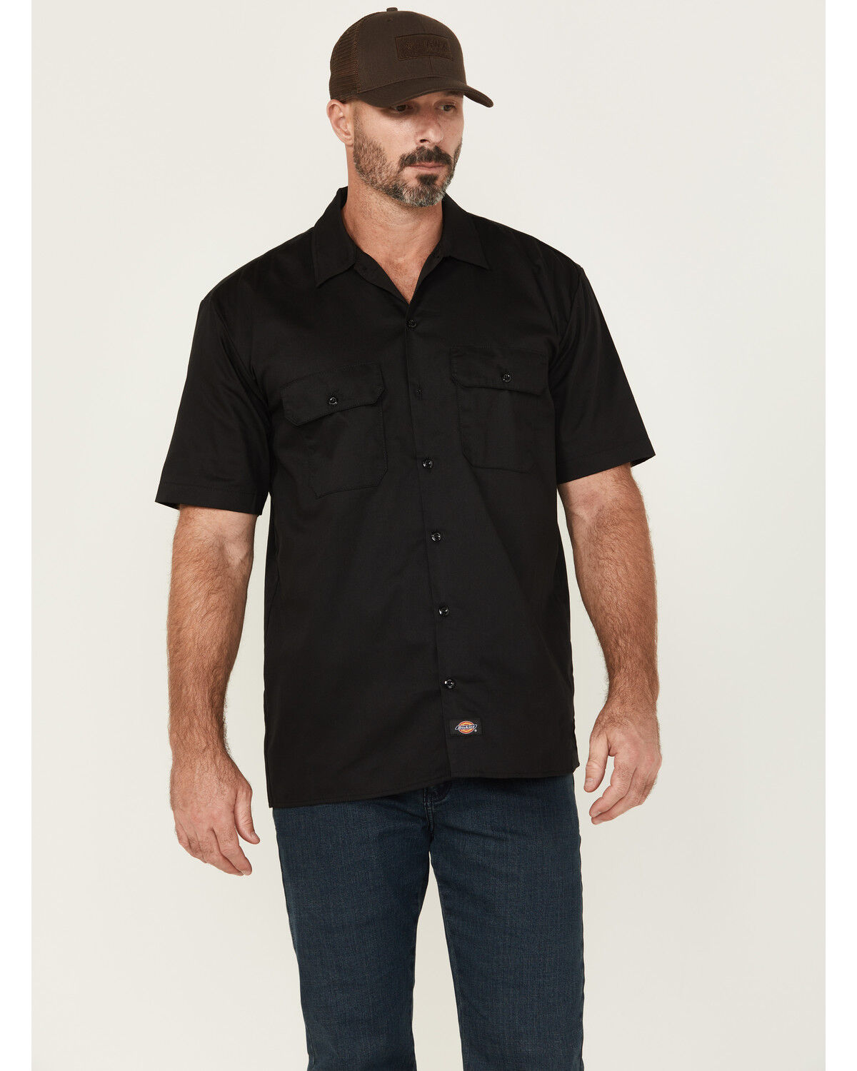 Men's Dickies Flex Twill Relaxed Short Sleeve Button-Down Work Shirt