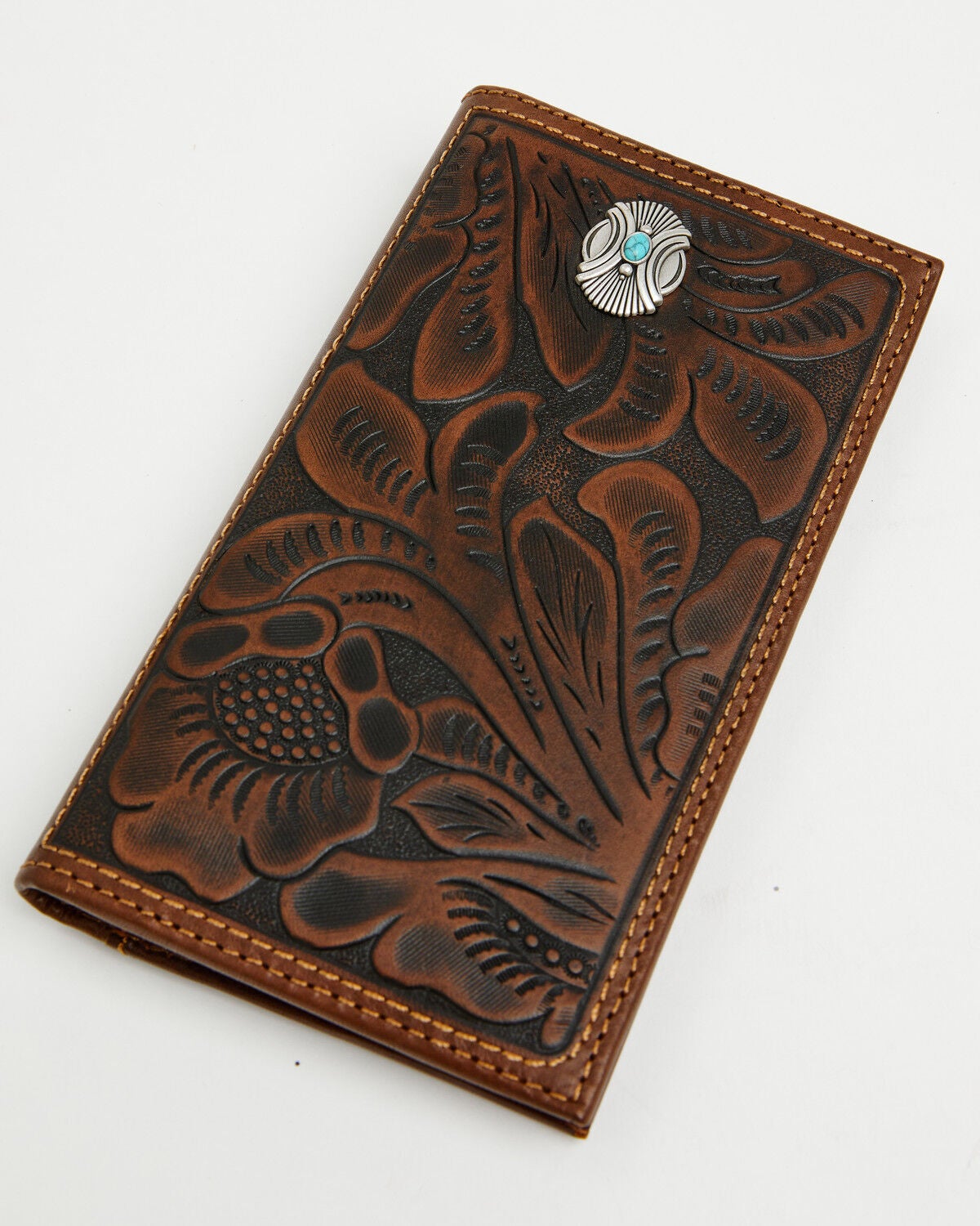 Men's Cody James Prescott Tooled Leather Concho Bifold Rodeo Wallet