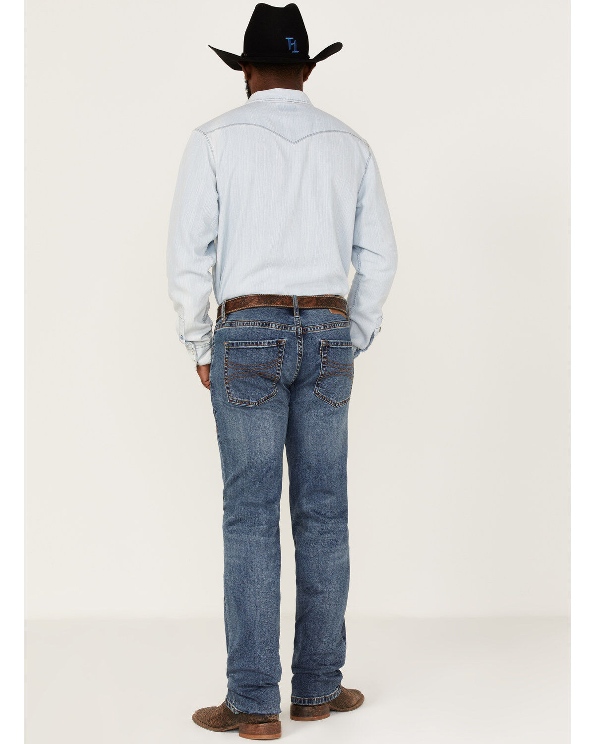 Men's Hooey by Rock & Roll Denim Revolver Medium Wash Reflex Stretch S