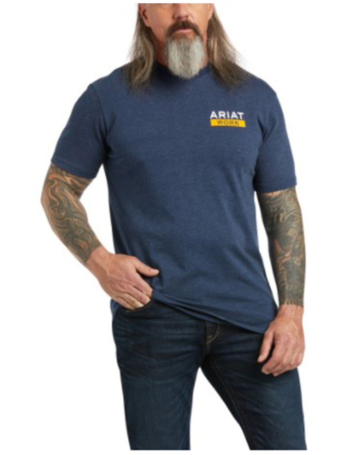 Men's Ariat Rebar Roughneck Graphic Short Sleeve Work Pocket T-Shirt