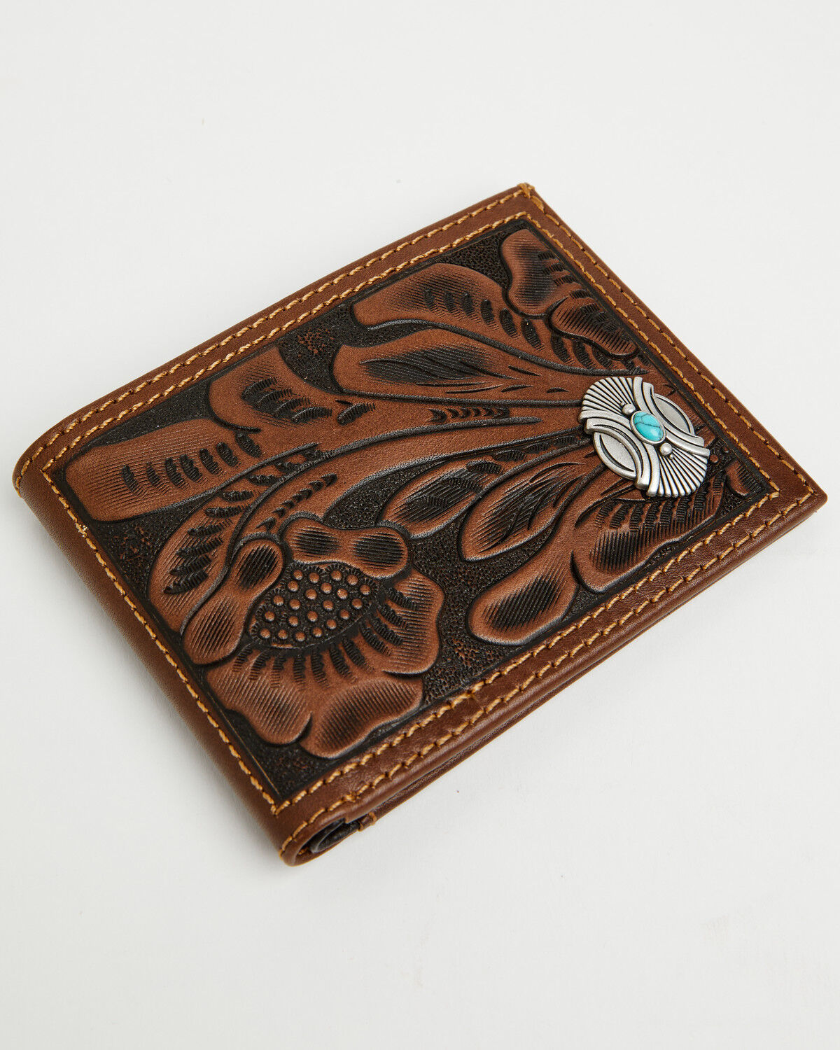 Men's Cody James Prescott Tooled Leather Concho Bifold Wallet