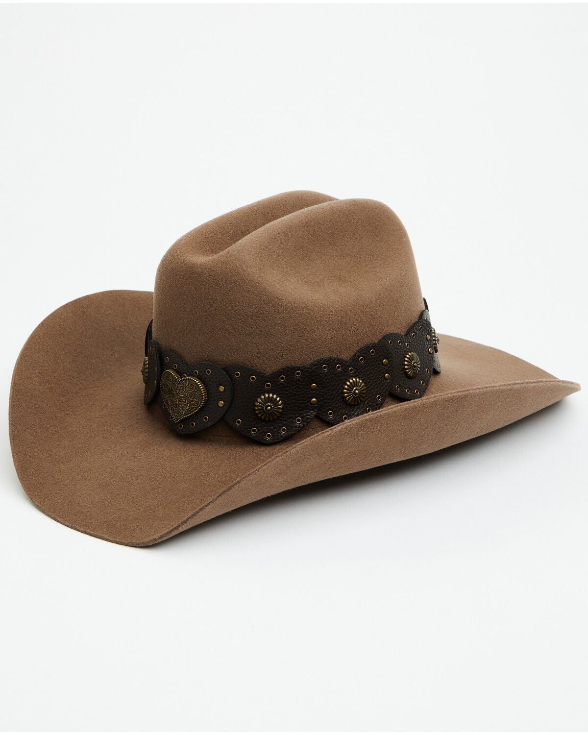 Women's Shyanne Juliet Heart Concho Wool Felt Cowboy Hat
