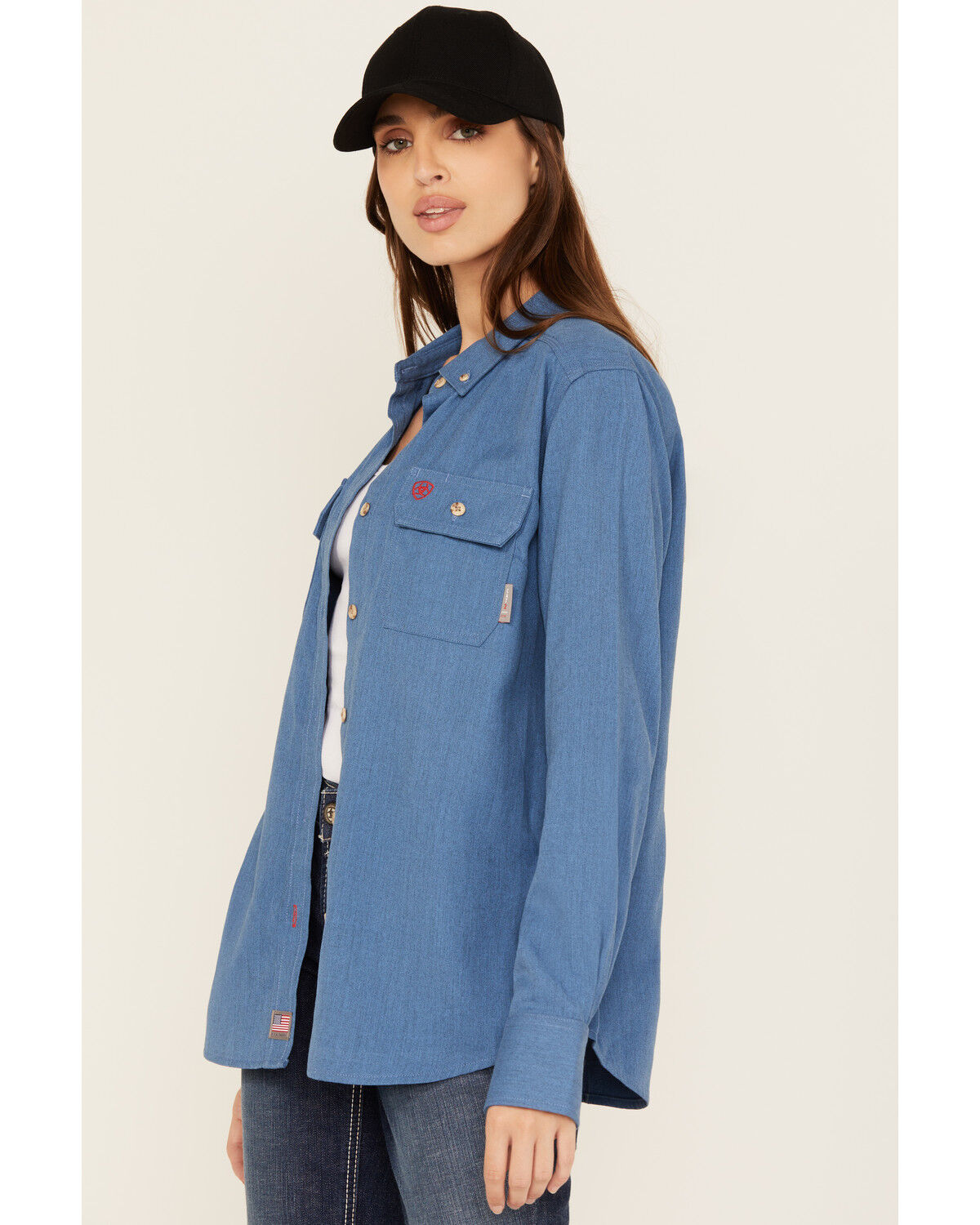 Women's Ariat FR Air Inherent Long Sleeve Button-Down Work Shirt