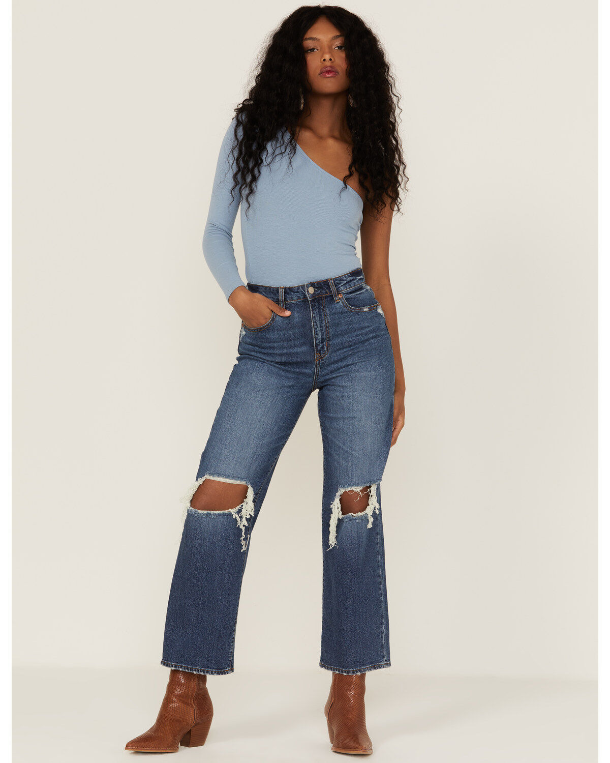 Women's Daze Pleaser High Rise Wide Ankle Jeans