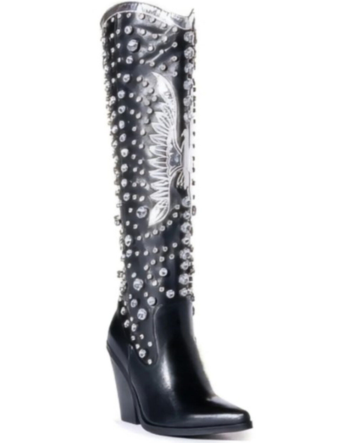Women's Azalea Wang Upbeat Rhinestone Western Boots - Snip Toe