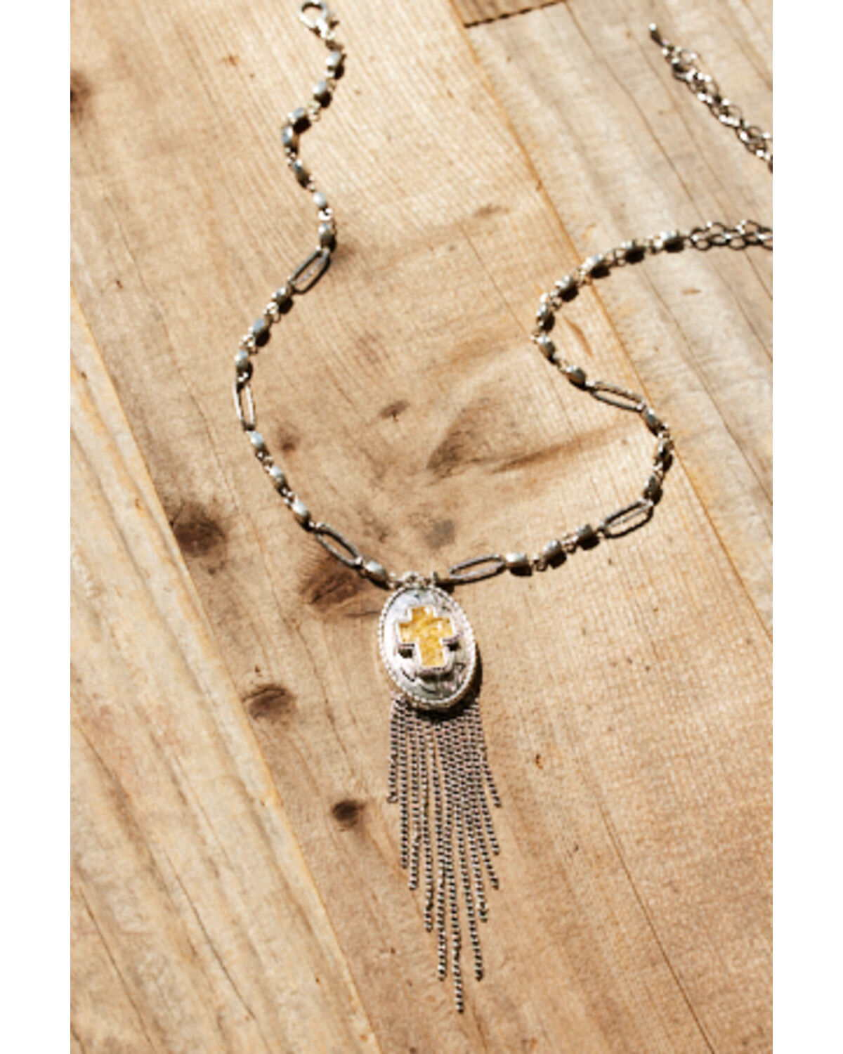 Women's Shyanne Cross Fringe Necklace