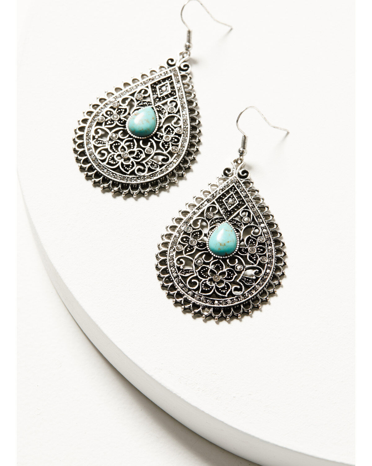 Women's Shyanne Bisbee Falls Silver Teardrop Earrings