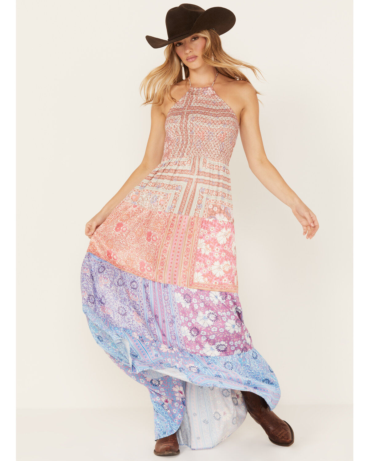 Women's Jen's Pirate Booty Fairytale Juliette Patchwork Maxi Dress