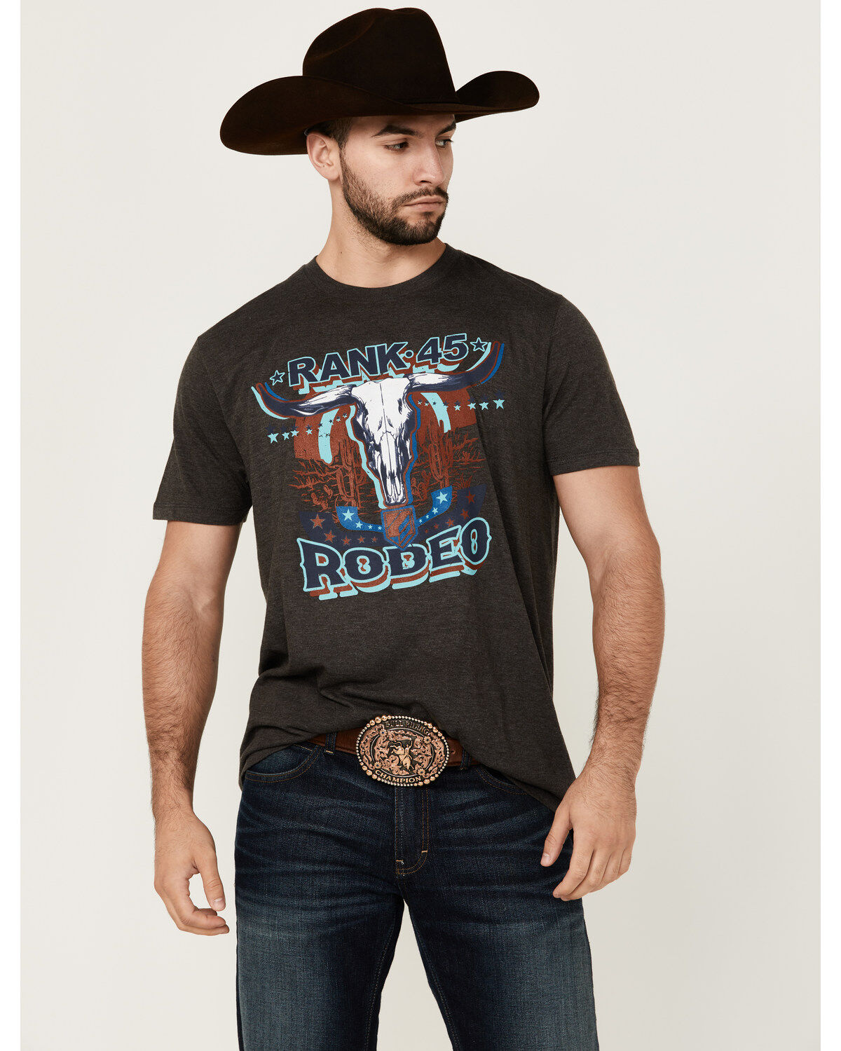 Men's RANK 45 Rodeo Steerhead Short Sleeve Graphic T-Shirt