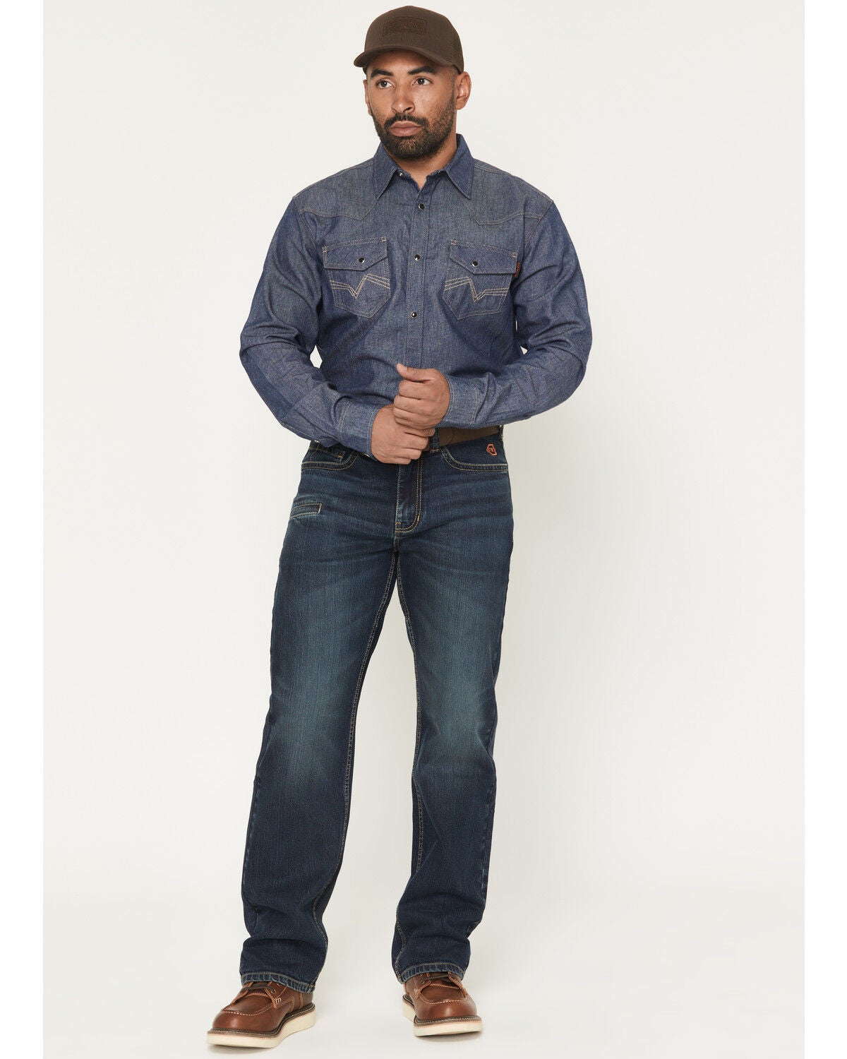 Men's Hawx FR Grinder Dark Wash Straight Denim Jeans