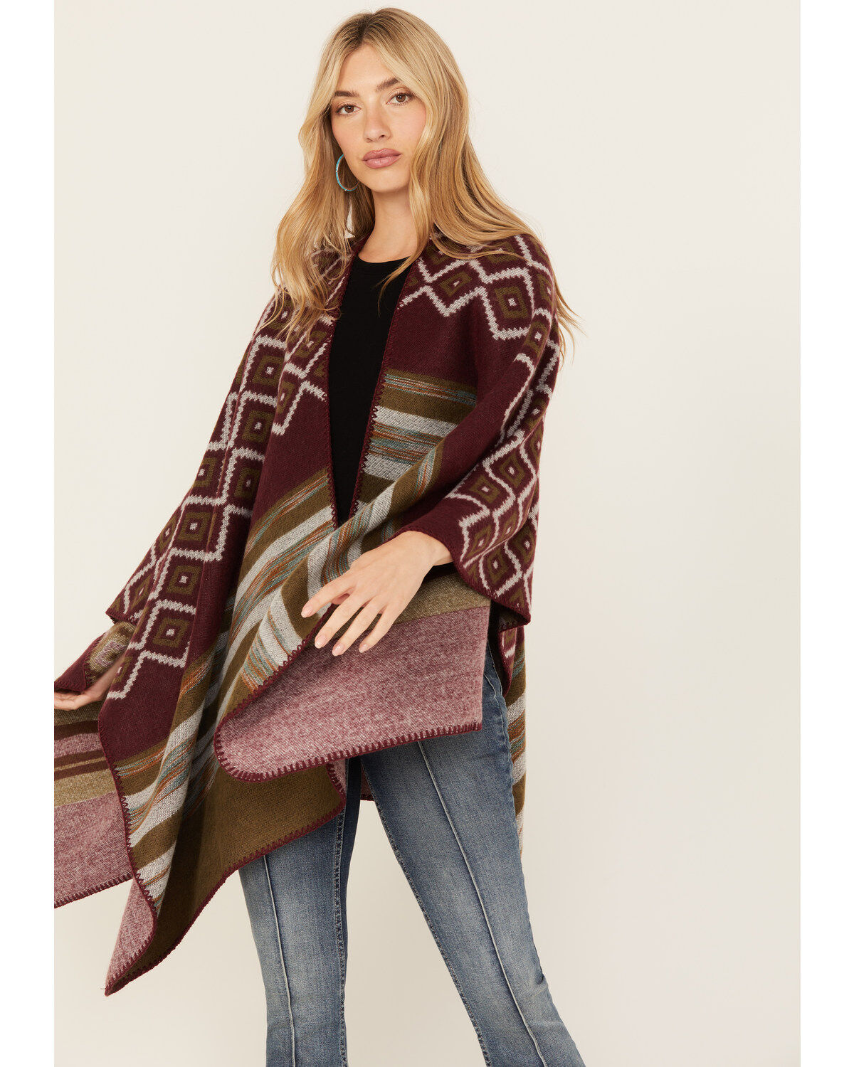 Women's Shyanne Melange Yarn Cozy Shawl