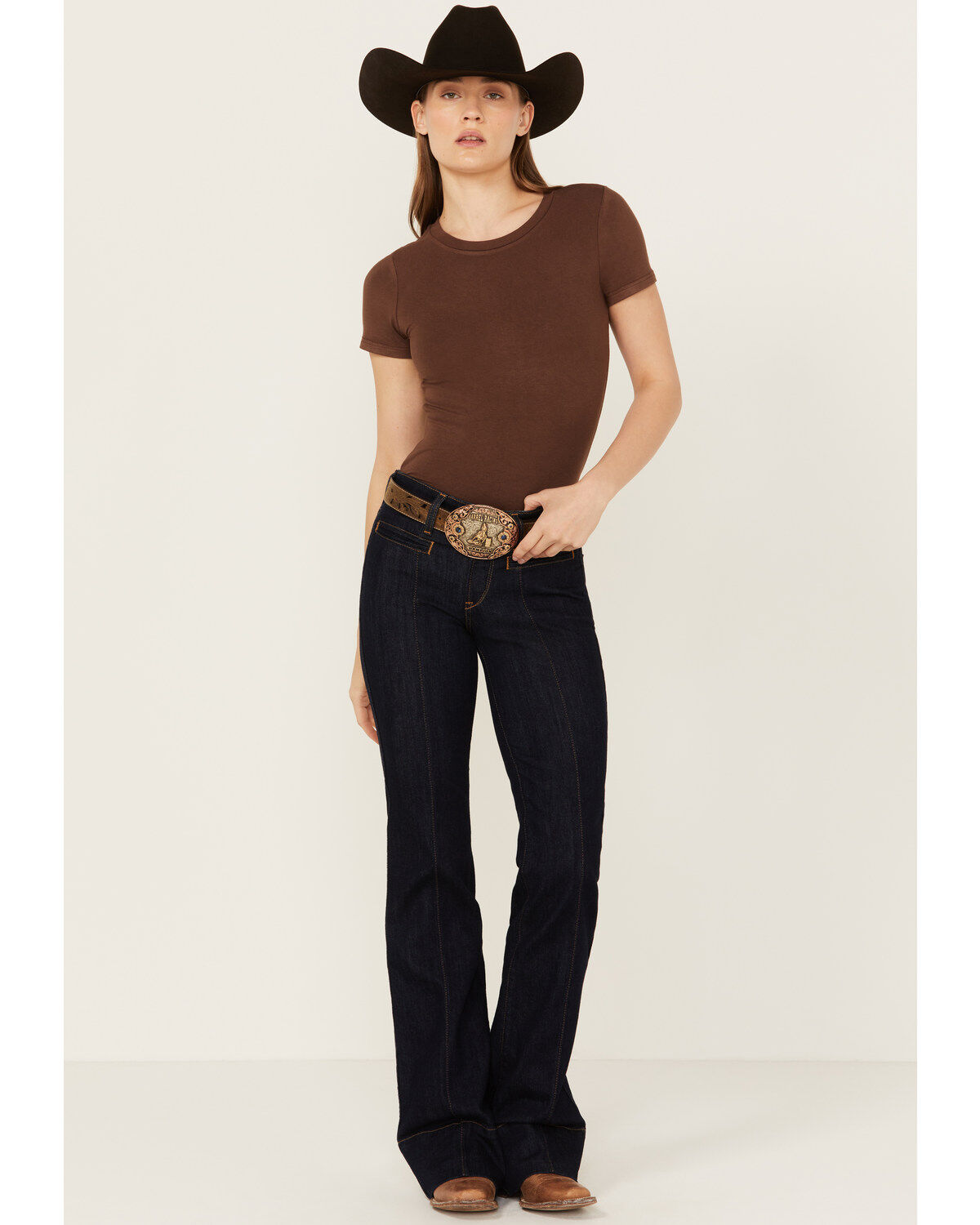 Women's Ariat Lennon Dark Wash Perfect Rise Slim Trouser Stretch Denim