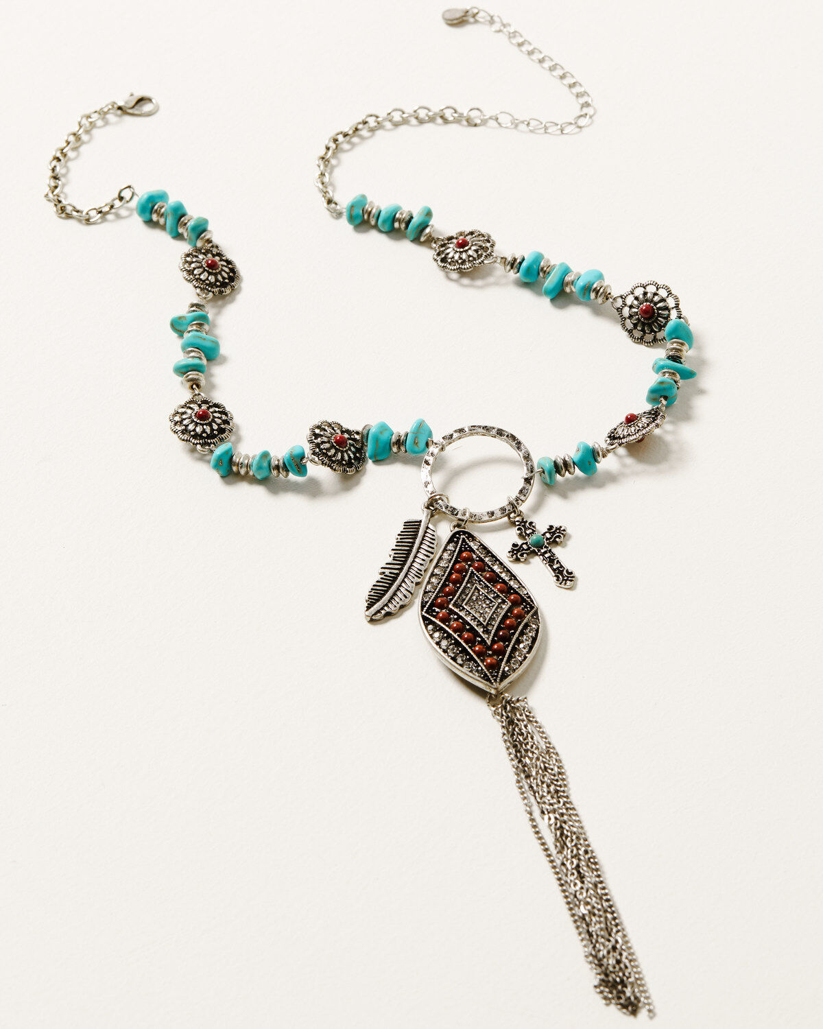 Women's Shyanne Canyon Sunset Feather Charm Necklace