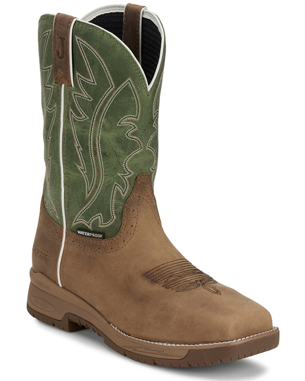 Men's Justin 11" Nitread Waterproof Work Boots - Nano Composite Toe