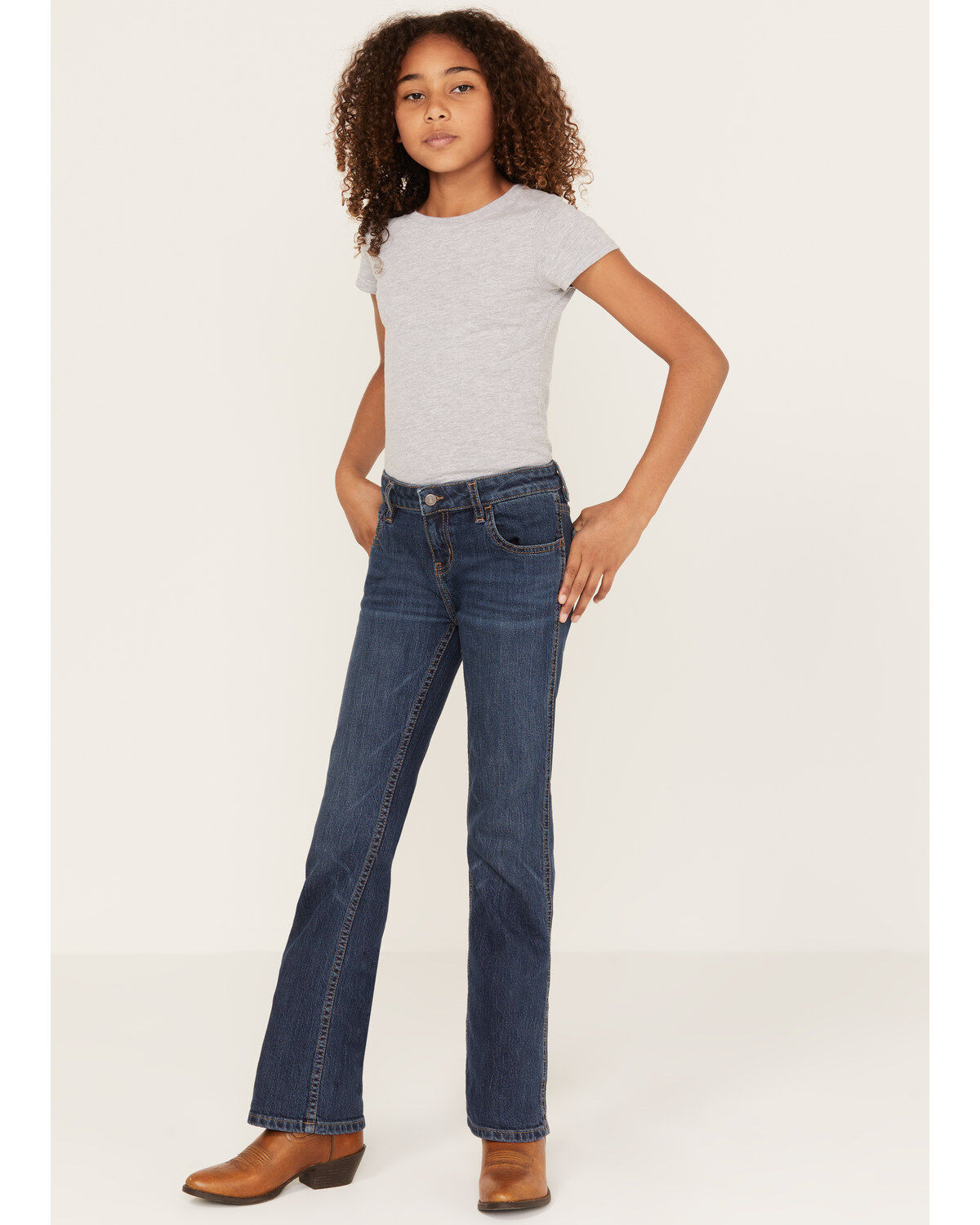 Girls' Shyanne Harrah Dark Wash Bootcut Jeans