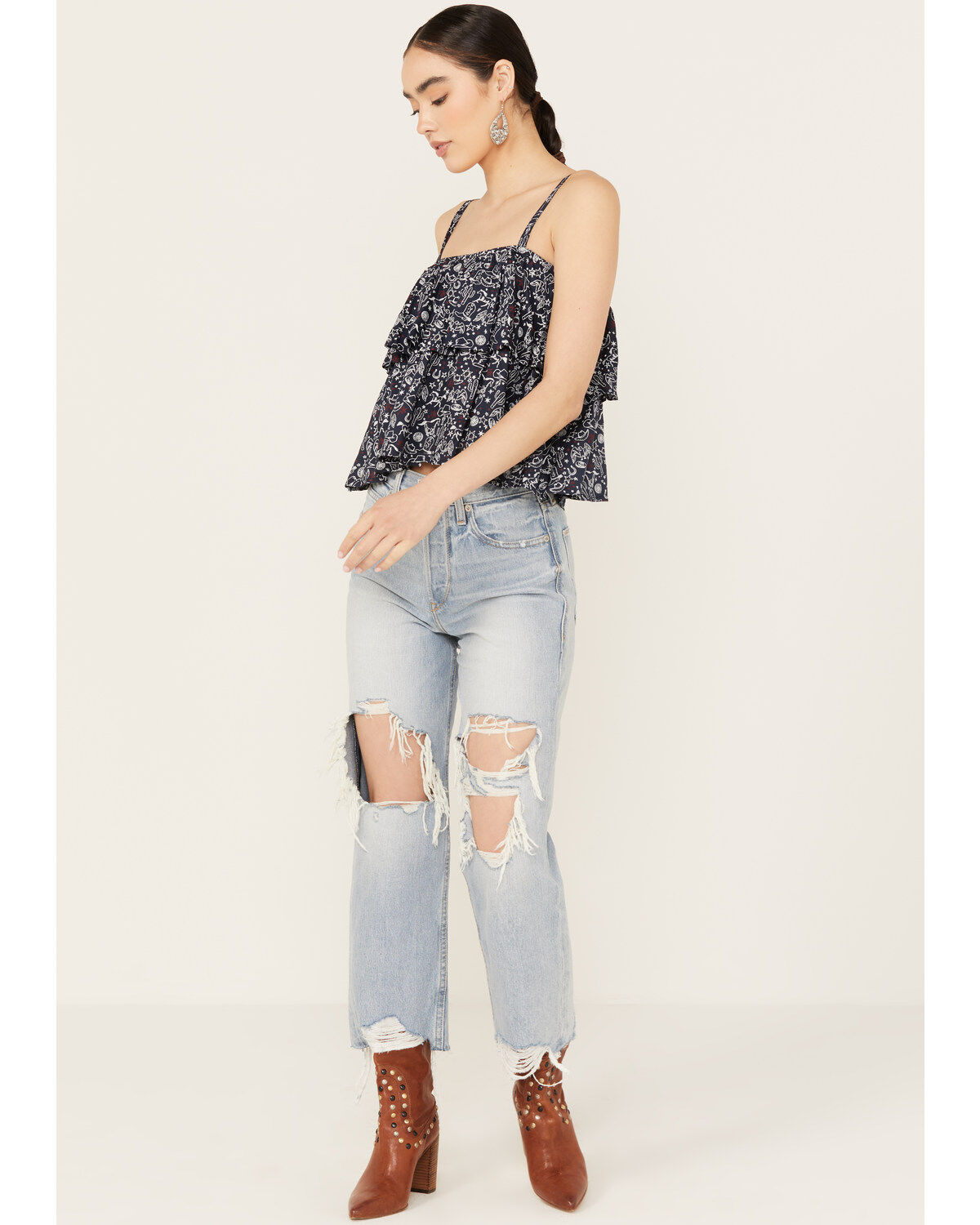 Women's Ariat Howdy Print Top