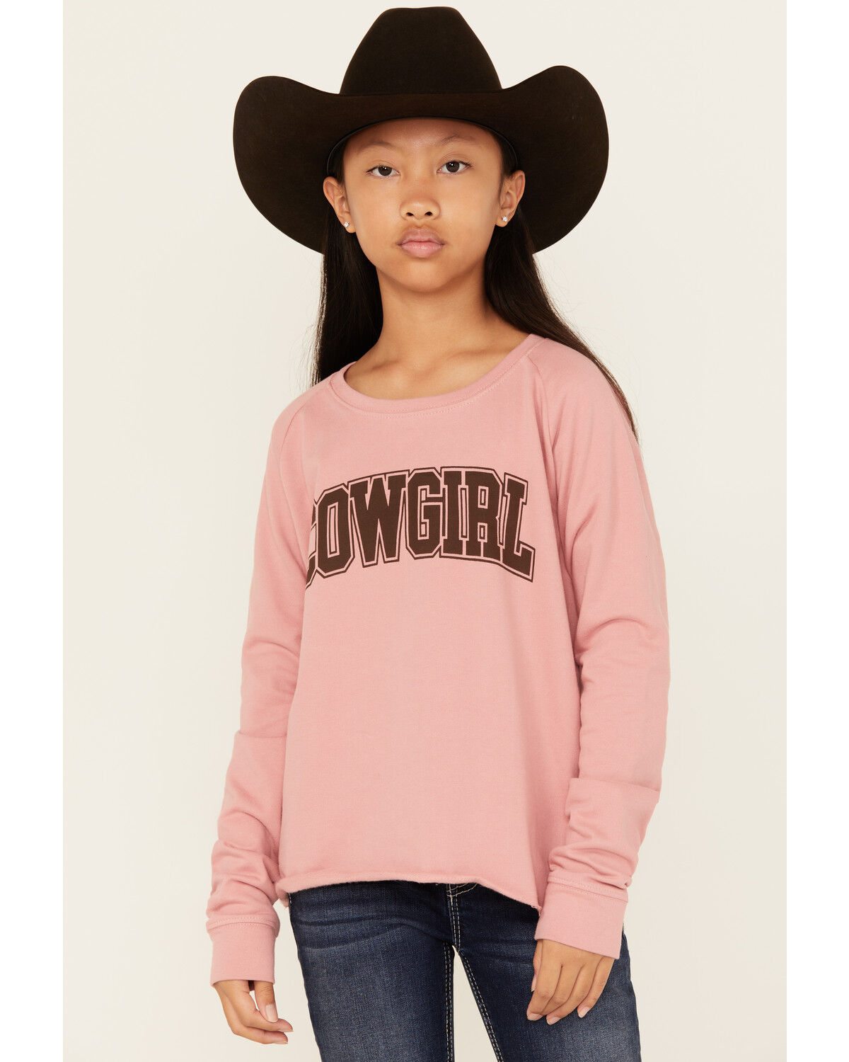 Girls' Roper Cowgirl Graphic Crewneck