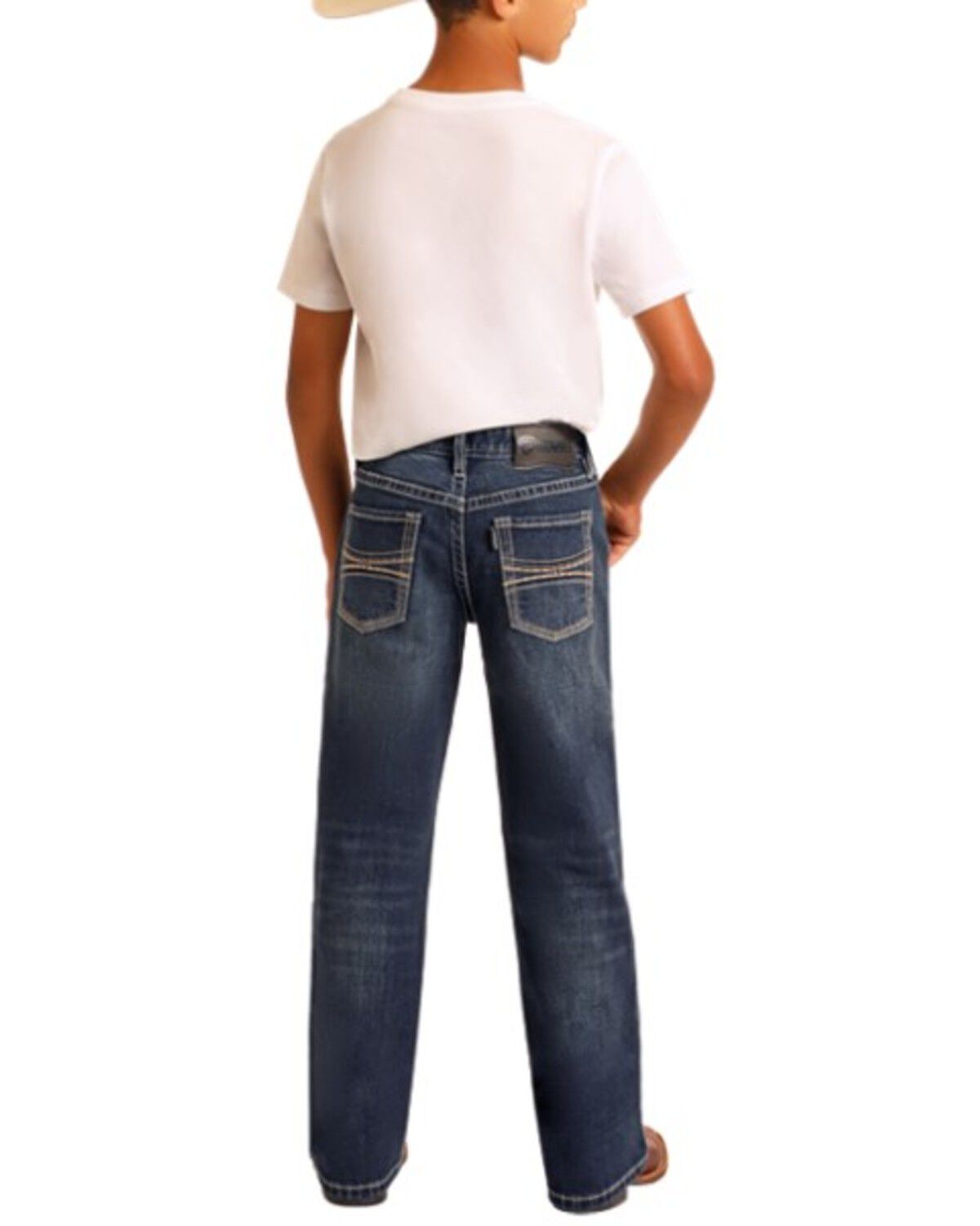 Boys' Hooey by Rock & Roll Denim Dark Wash Barbed Revolver Straight St