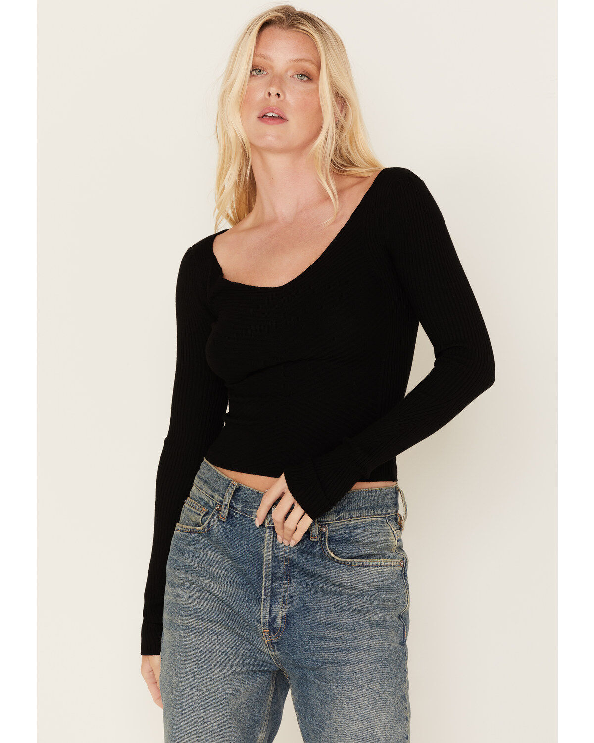 Women's Shyanne Ribbed Sweater Top