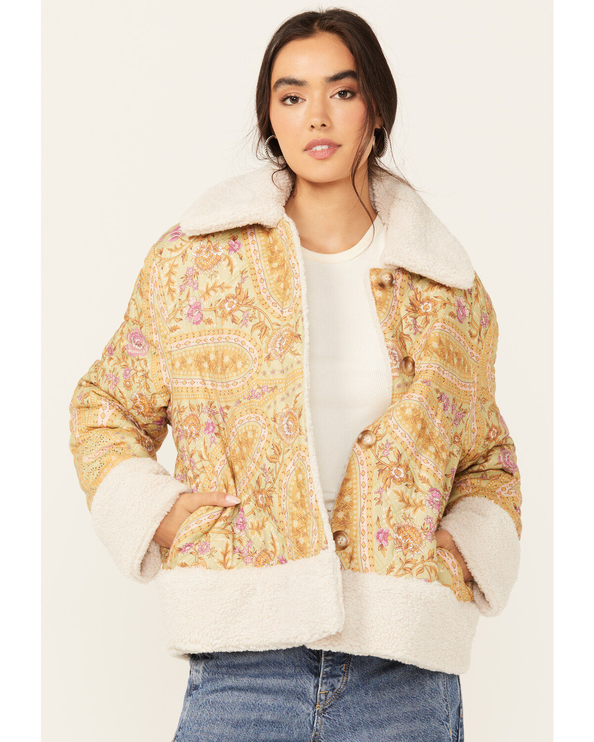 Women's Spell Belladonna Reversible Shearling Jacket