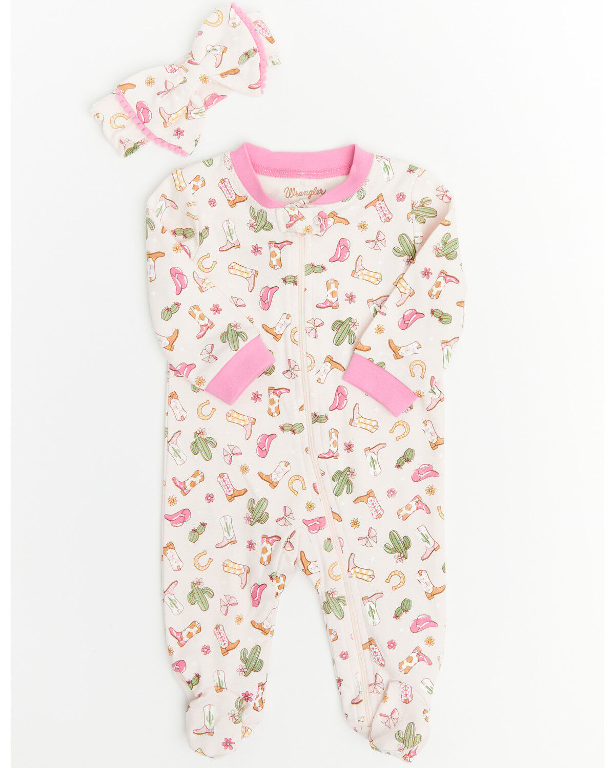 Girls' Wrangler Infant Cowgirl Onesie Set - 2 Piece