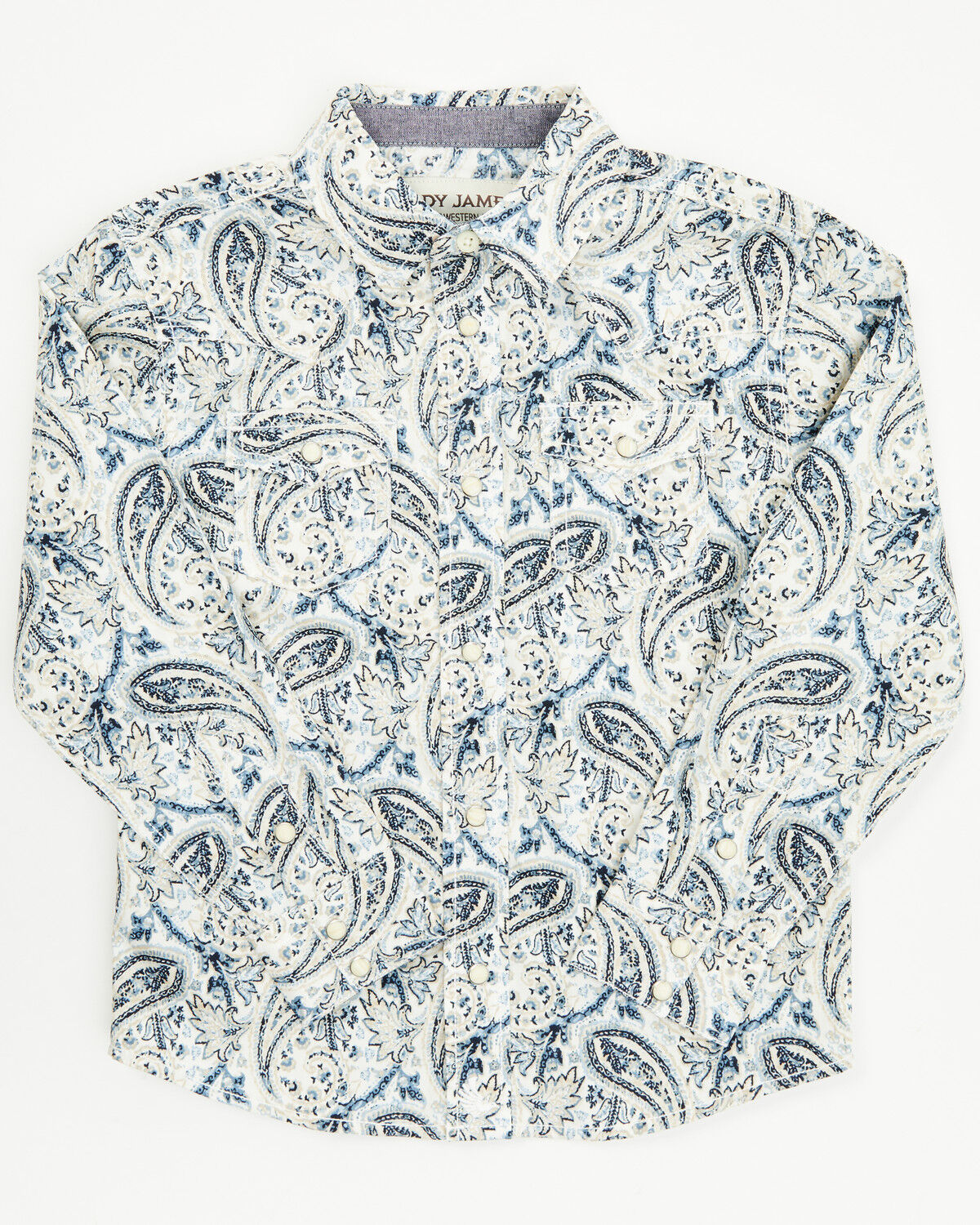 Boys' Cody James Toddler Rodeo Runway Paisley Print Long Sleeve Snap W