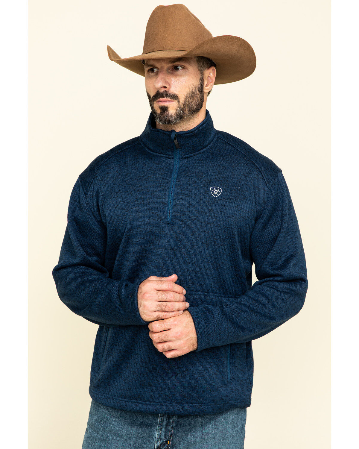 Men's Ariat Indigo Caldwell 1/4 Zip Pullover