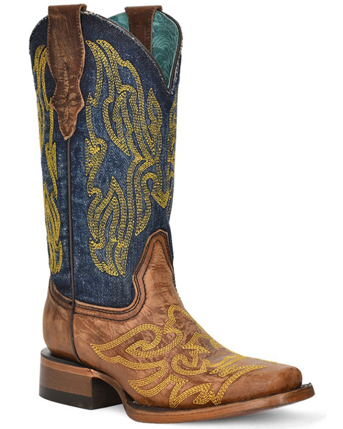 Women's Corral Denim Western Boots - Square Toe