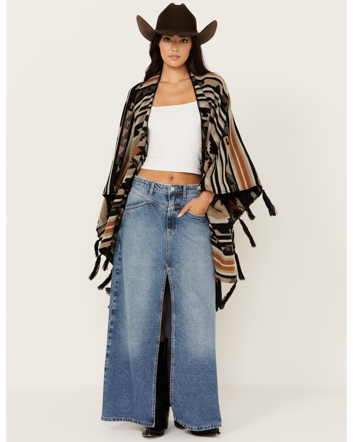 Women's Shyanne Southwestern Print Blanket Shawl