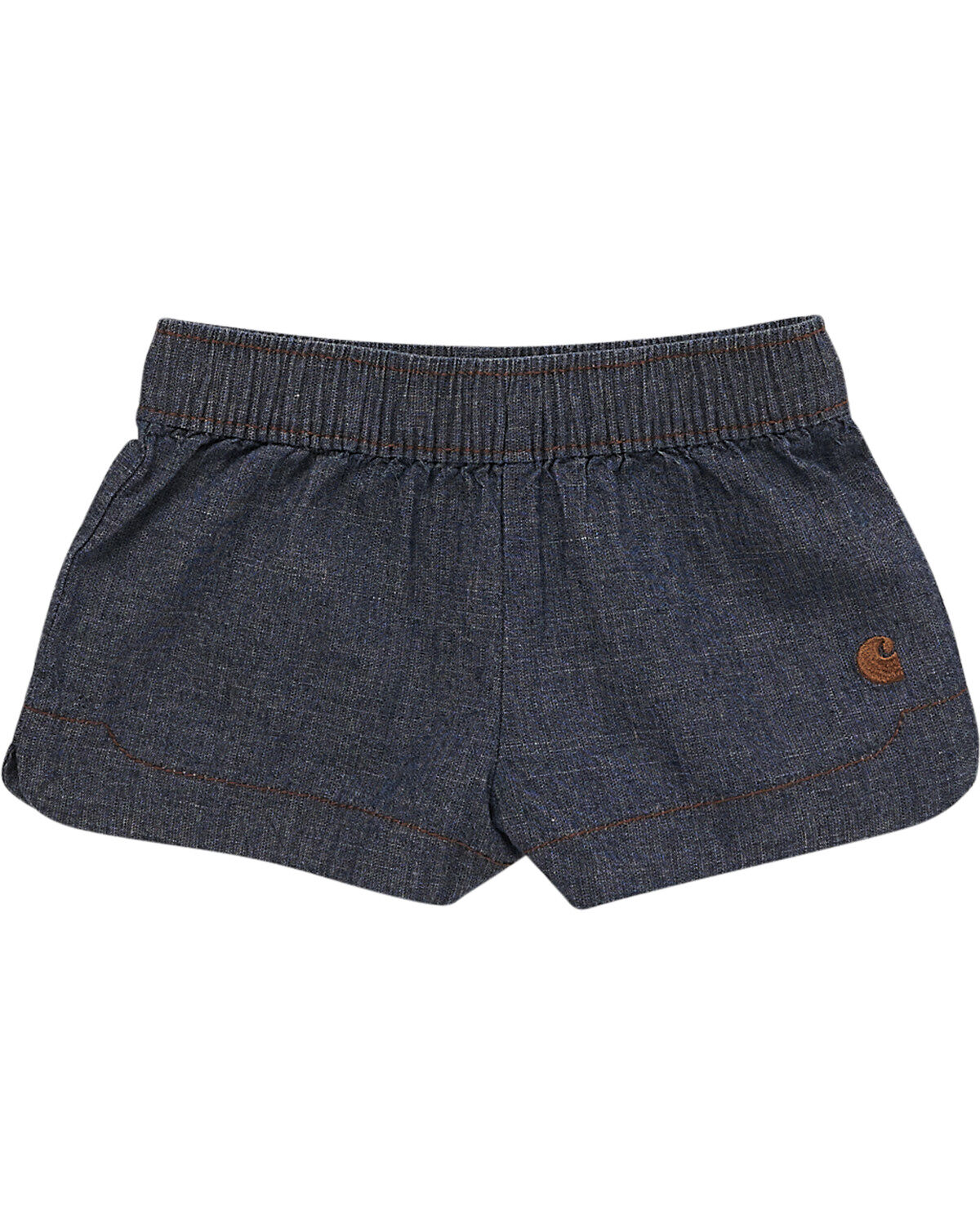 Girls' Carhartt Toddler Chambray Medium Wash Shorts