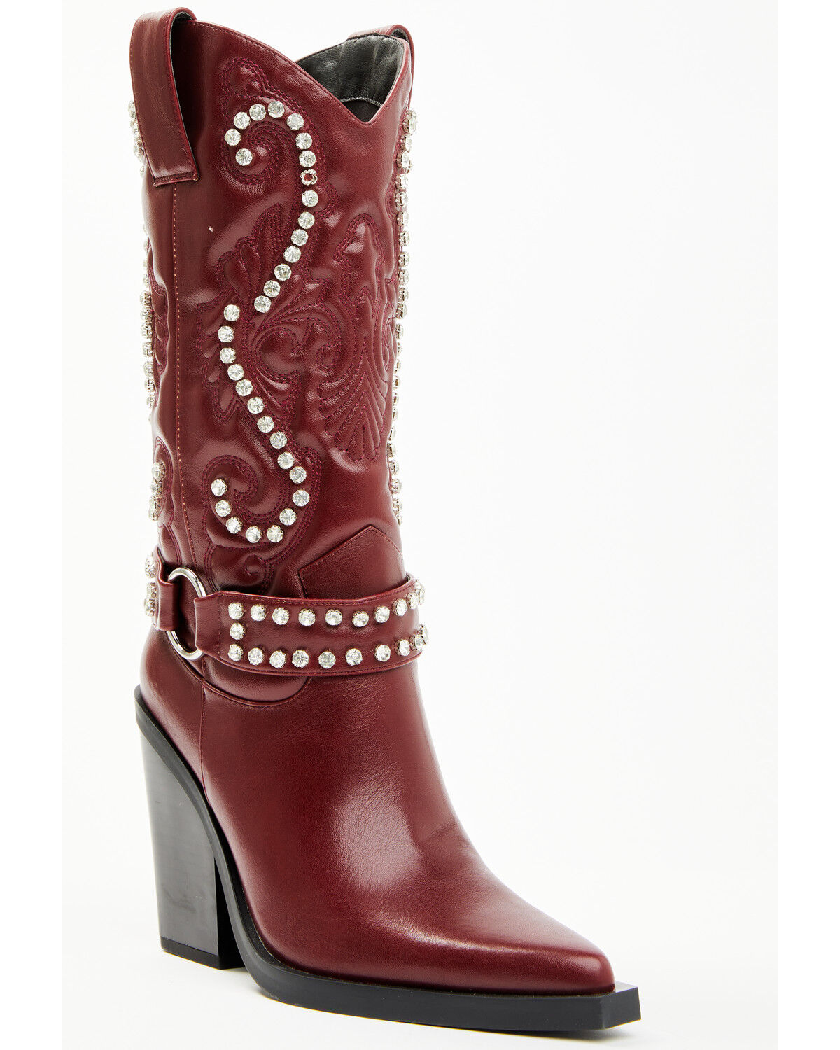 Women's Azalea Wang Umbra Embellished Boots - Snip Toe
