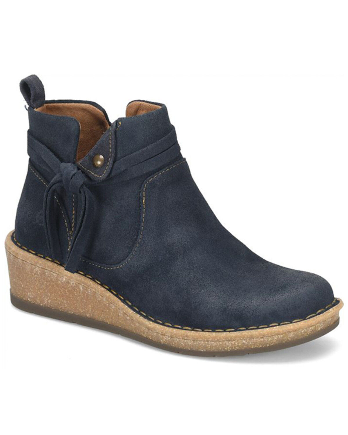 Born Women Vaughn Wedge Booties - Round Toe