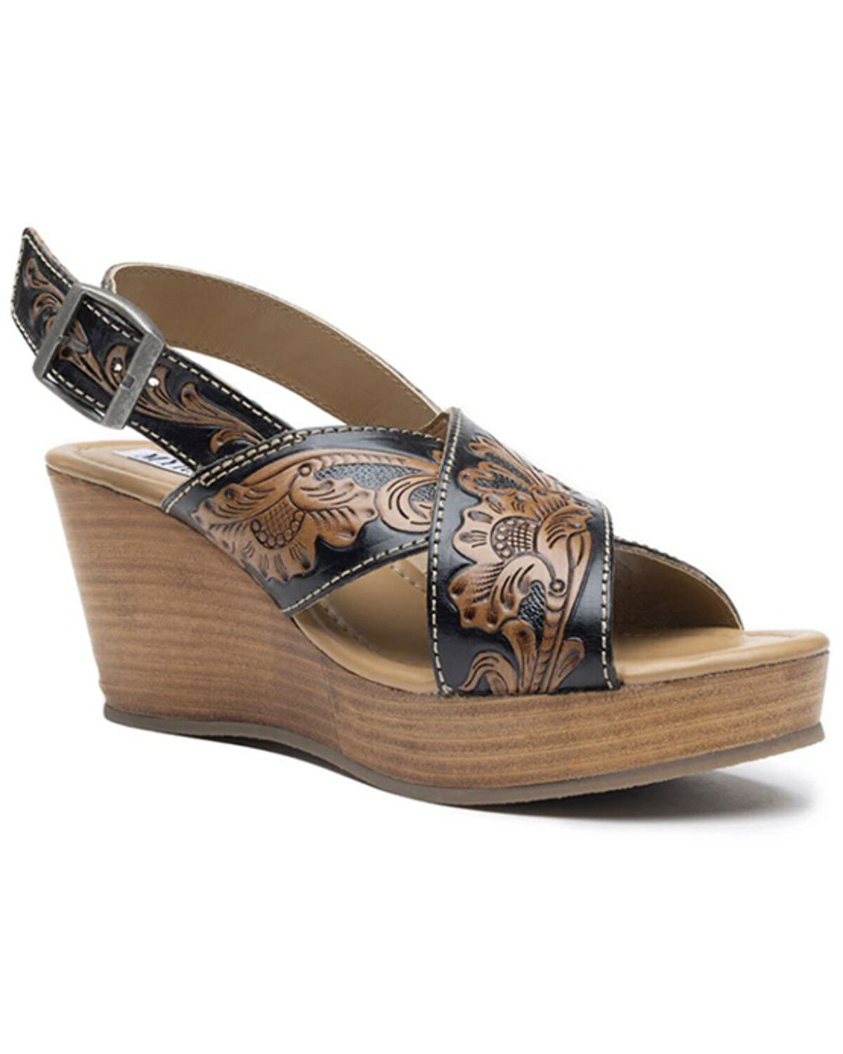 Women's Myra Bag Flower Ridge Hand-Tooled Sandals