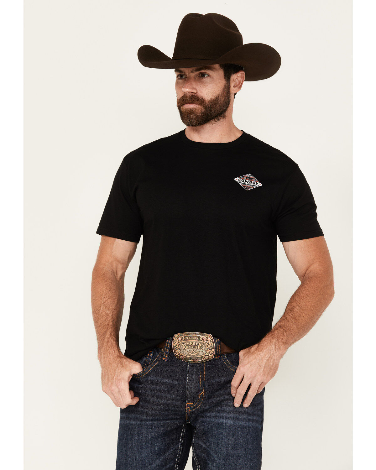 Men's Cowboy Hardware Built Tough Shield Short Sleeve Graphic T-Shirt