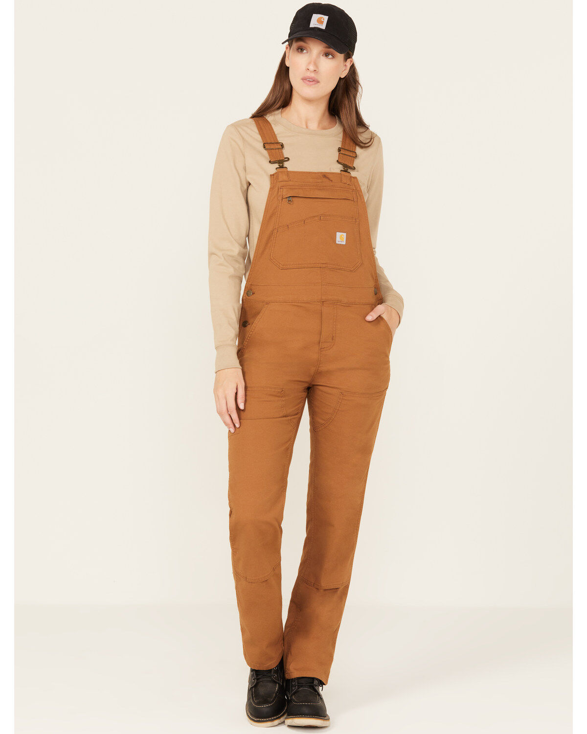 Women's Carhartt Loose Fit Canvas Bib Overalls