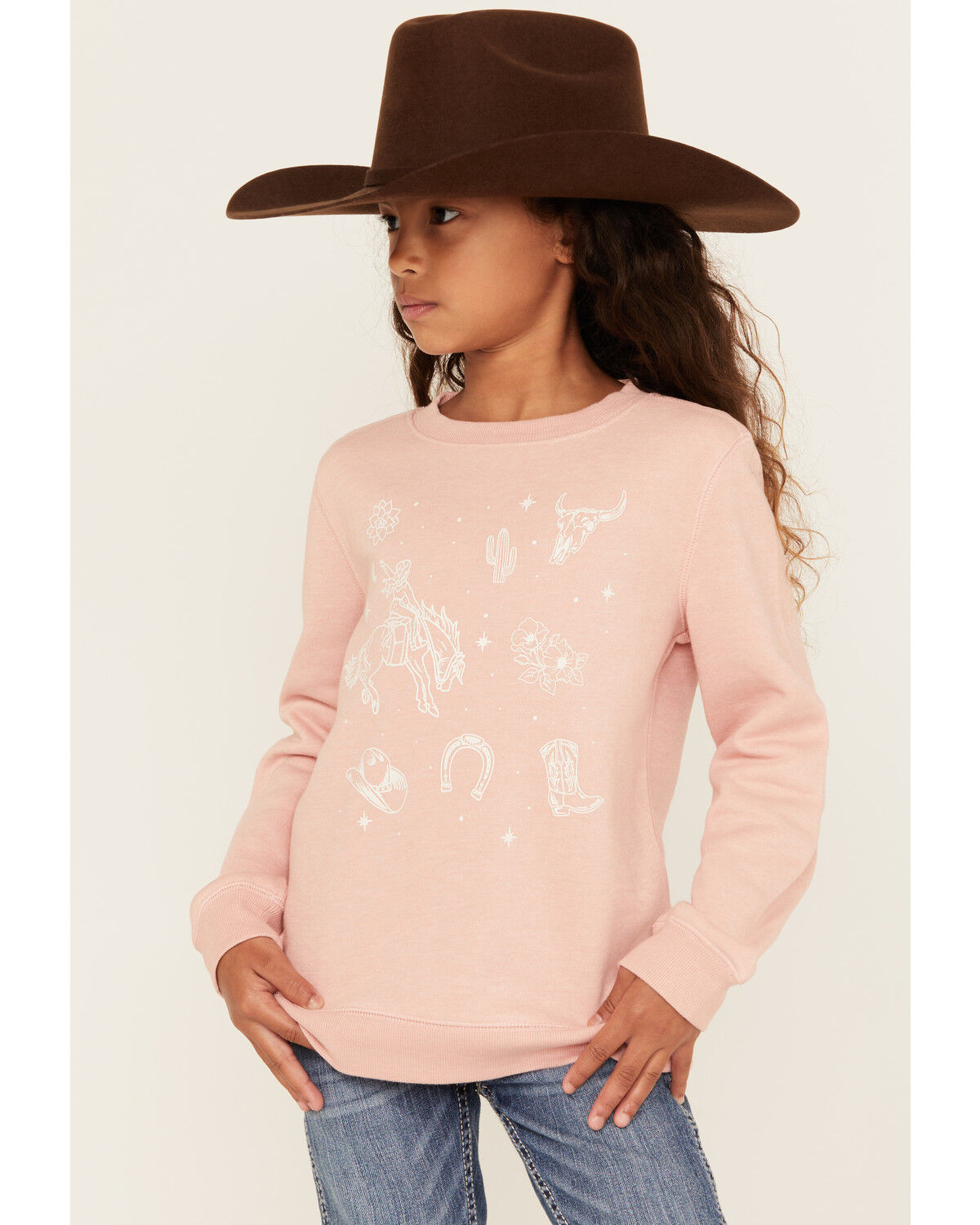 Girls' Shyanne Western Icons Pullover Sweatshirt