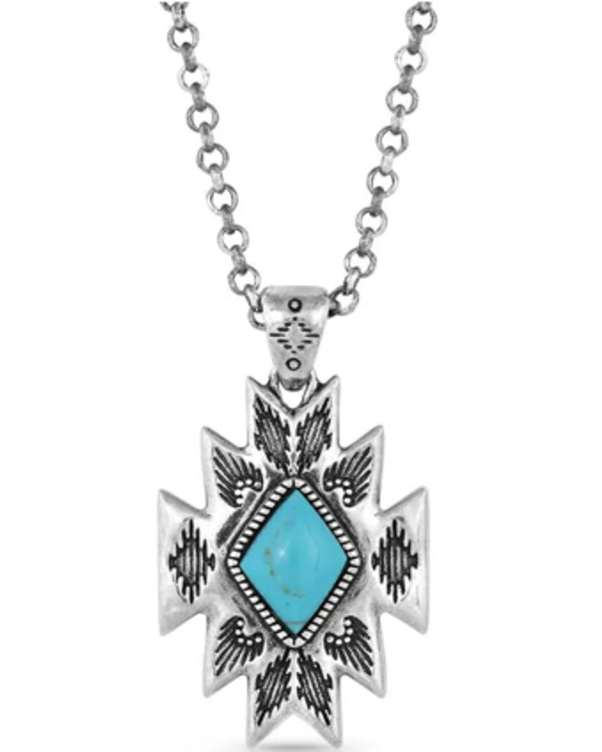 Women's Montana Silversmiths Turquoise Star Pendant Necklace