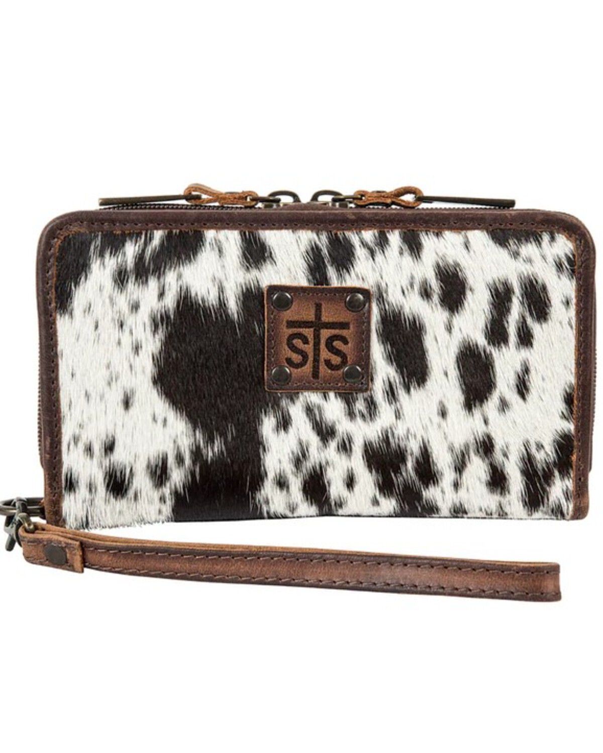 STS Ranchwear By Carroll Kacy Cowhide Organizer Wallet