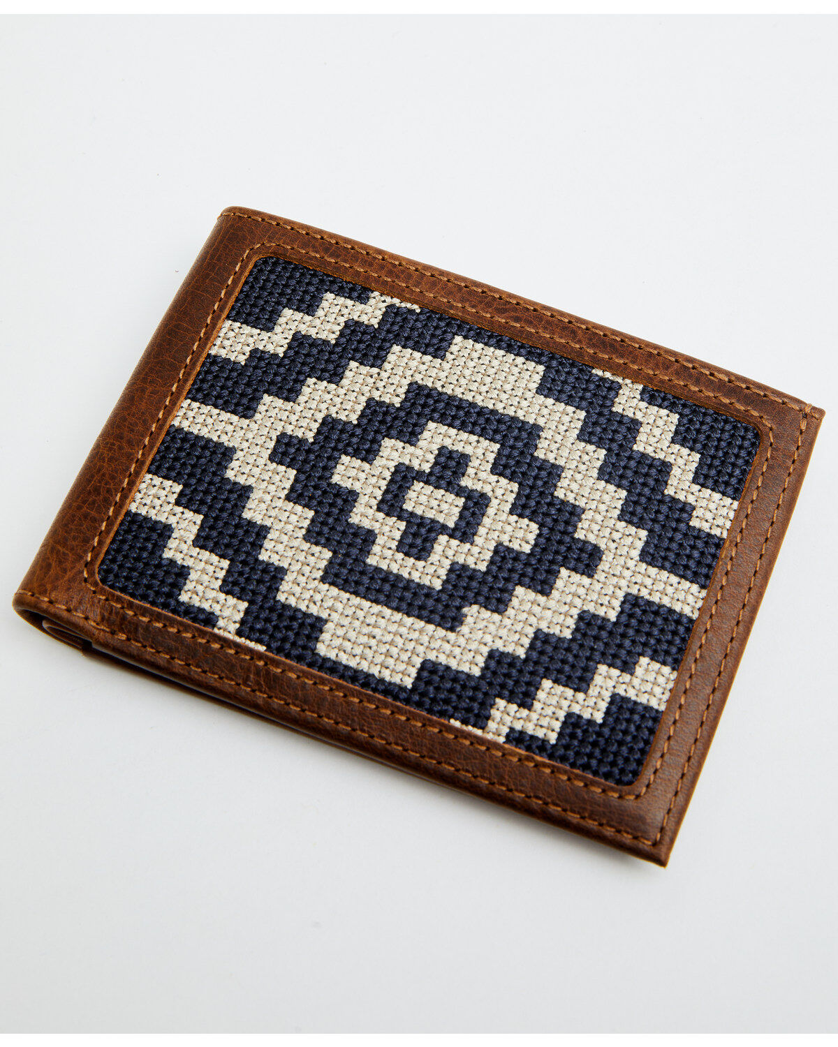 Men's Cody James Southwestern Woven Leather Bi-Fold Wallet