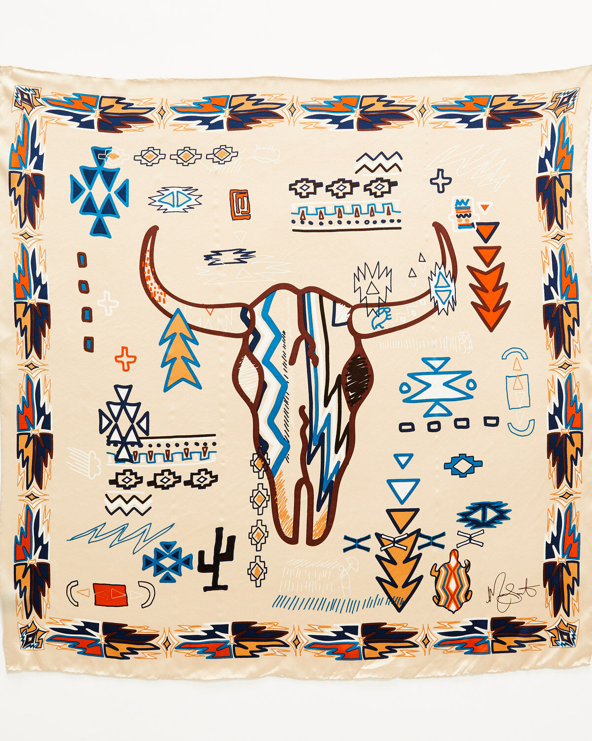 Women's Idyllwind Stockdale Khaki Silk Bandana