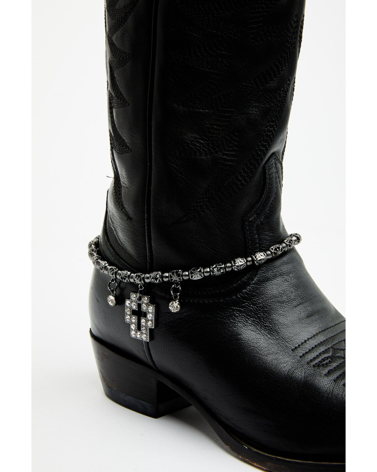 Women's Boot Barn Rhinestone Studded Cross Boot Chain