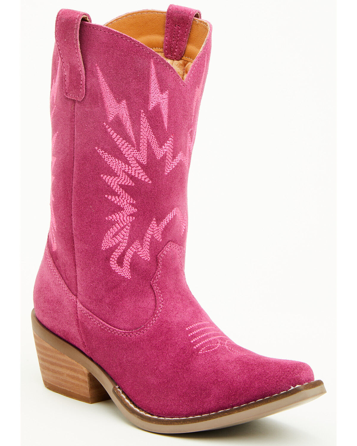 Girls' Dingo Thunder Road Suede Western Boots - Snip Toe
