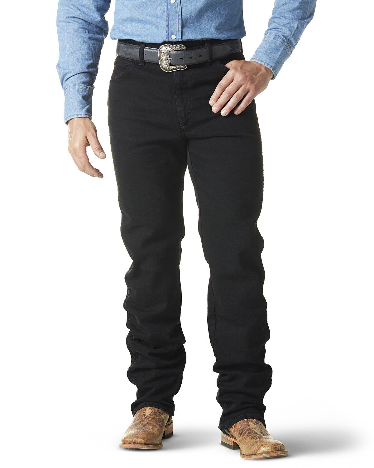 Men's Wrangler Cowboy Cut Straight Active Flex Stretch Denim Jeans