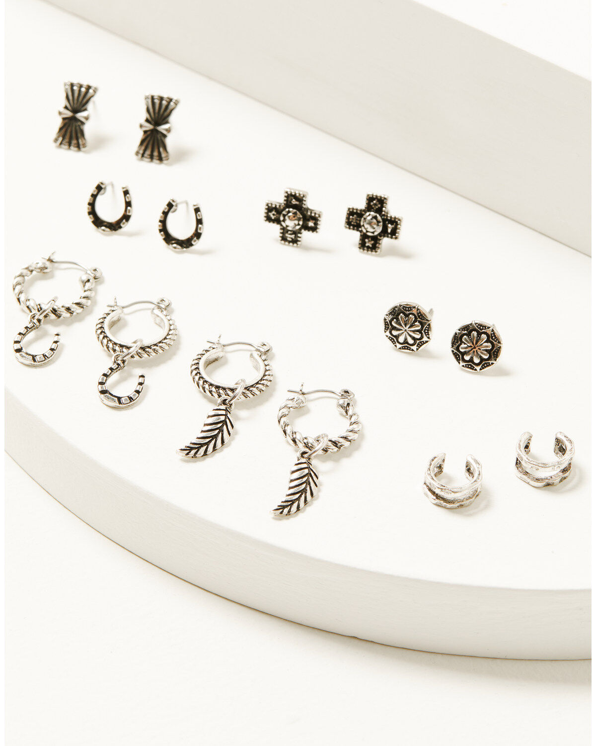Women's Shyanne Southwestern Antique Cross Earring Set