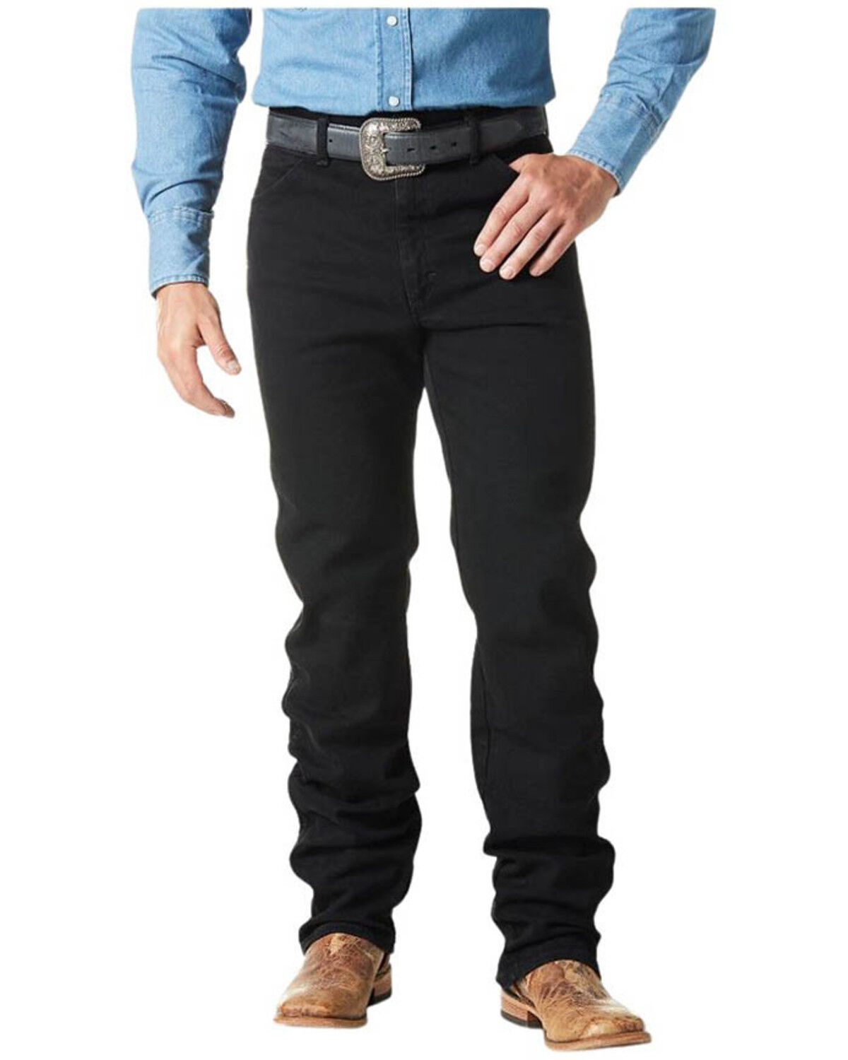 Men's Wrangler Cowboy Cut Straight Active Flex Stretch Denim Jeans - B