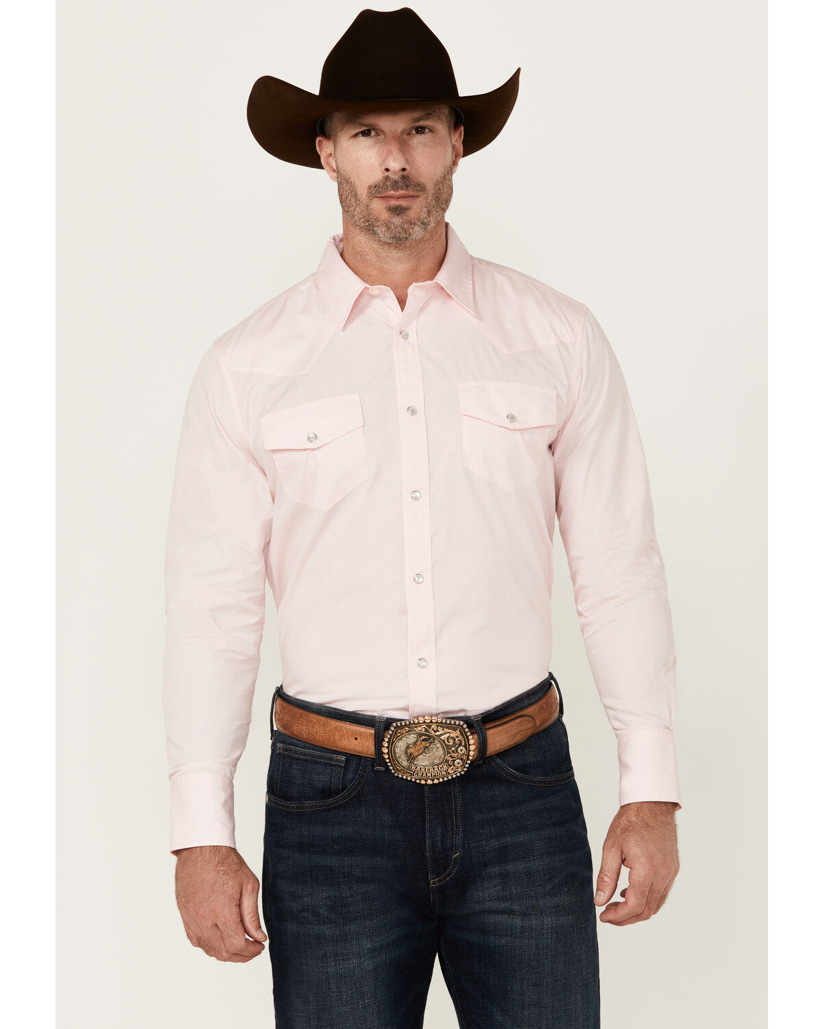 Men's Gibson Trading Co Campfire Solid Long Sleeve Pearl Snap Western