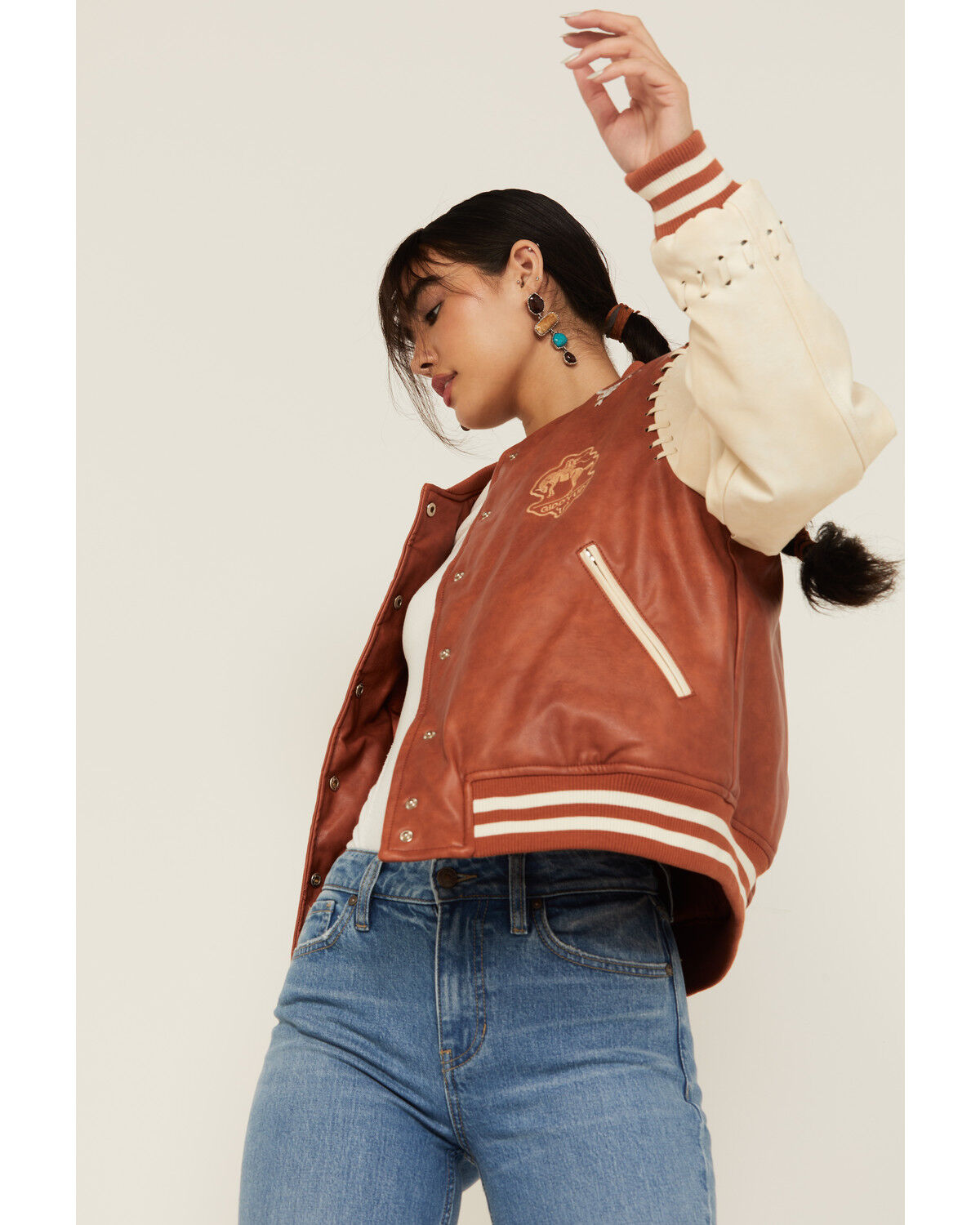 Women's Blue B Varsity Jacket